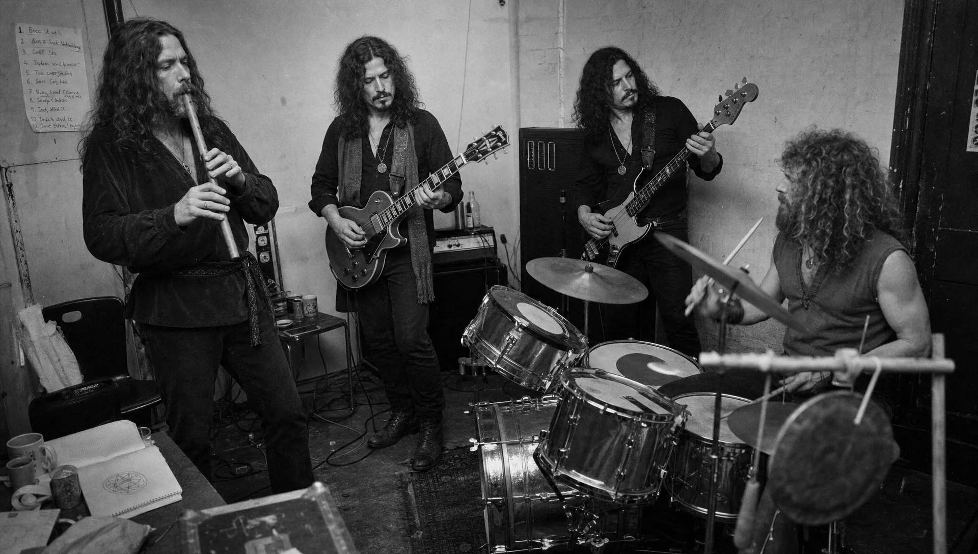 Humble Wizard rehearsal, London, 1978