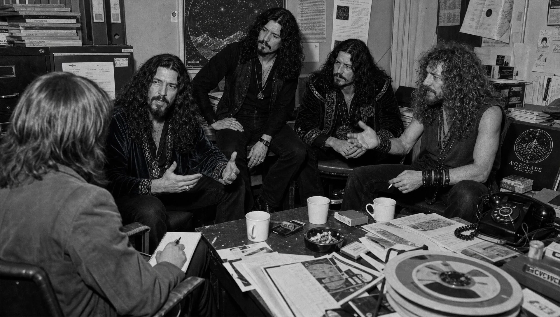 Humble Wizard interviewed during promotion for Chalice of the Skies, London, 1980